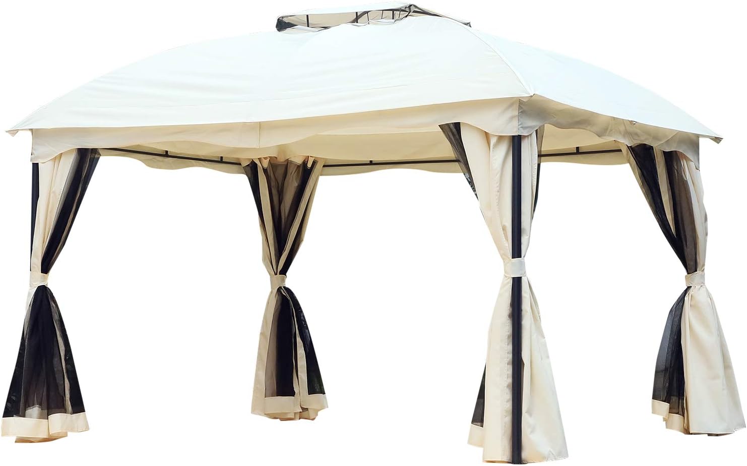 Outsunny 10x12ft Patio Gazebo Garden Pavilion Outdoor Canopy Tent
