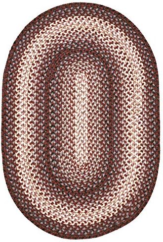Homespice Oval Outdoor Braided Rugs 20Inch By 30Inch Driftwood