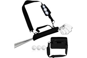 DOKSMERIA Portable Golf Club Carrier Bag, Lightweight Sunday Golf Carry Bags with Accessories Pouch for 3 Golf Clubs,Driving Range Course Clubs Carrier for Men/Women(Bag Only)