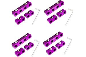 CVILL 12-Piece Spark Plug Wire Separator and Holder Set for 8mm 9mm 10mm Spark Plug Wire Holder Clips - Keep Your Wires Organized and Protected! (Violet)