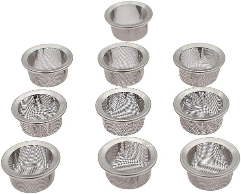 Kesheng 10Pcs 0.5" Diameter Crystal Tobacco Pipe Screen Filters