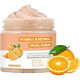 Vitamin C Face Scrub, Exfoliating Facial Wash with Retinol, Facial Scrub,Facial Exfoliating Scrub, Facial Scrubs for Women,Deep Cleansing Face Wash Cleanser for Women Men