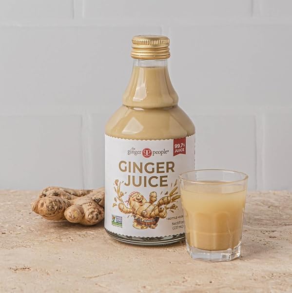FIJI GINGER JUICE BY THE GINGER PEOPLE, 8 OZ GLASS BOTTLE (PACK OF 1)