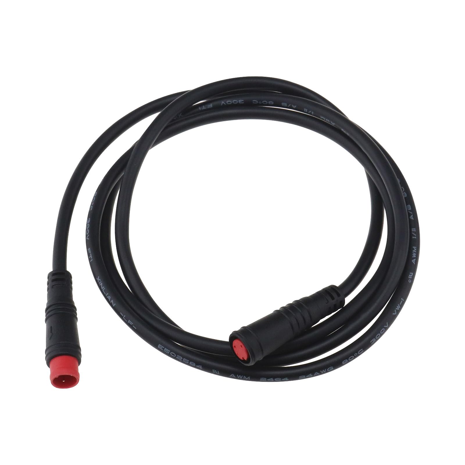 VGOL E-bike Extension Cable 2pin Female To 2pin Male Waterproof Plug For Electric Bike Motor/Light Ebike Parts Extension Cable 1M