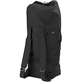 Black GI Style Double Strap Duffle Bag