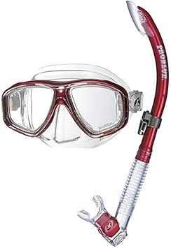 Amazon Problue プロブルー 軽器材2点セット シュノーケリング 度付きレンズ付セット Ms 252 オルナタ Ornata シリコンマスク Sn 1084 セミドライスノーケル メタルルビー 近視 度付きメガネ ゴーグル 男女兼用 大人用 メンズ レディース スキューバダイビング