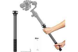 NEEWER Carbon Fiber Gimbal Extension Pole, 15.9" Stabilizer Boom Arm with Anti Deflection Baffle 1/4" Screw Compatible with D