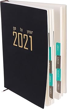 Ounona 手帳 21年 1月始まり おしゃれ ノートブック スケジュール帳 かわいい 多用途 学生用 会議用 記録 手帳 文房具 オフィス用品 Amazon