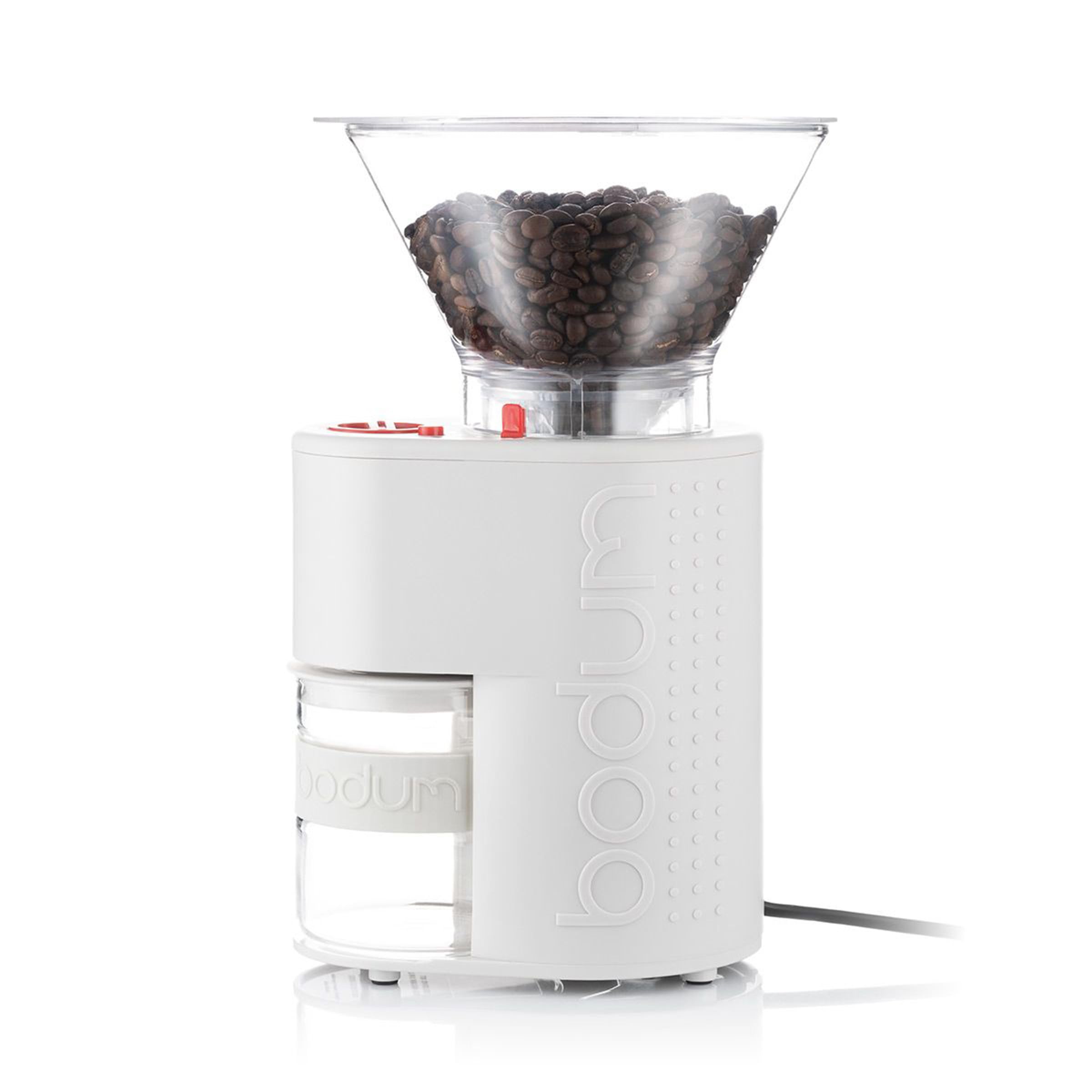 BODUM ボダム コーヒーミル 電動ミル BISTRO ビストロ 電動式コーヒーグラインダー オフホワイト コニカル刃 挽きムラ防止 静電気防止 静音 挽き目調節 【正規品】 10903-913JP-3商品画像