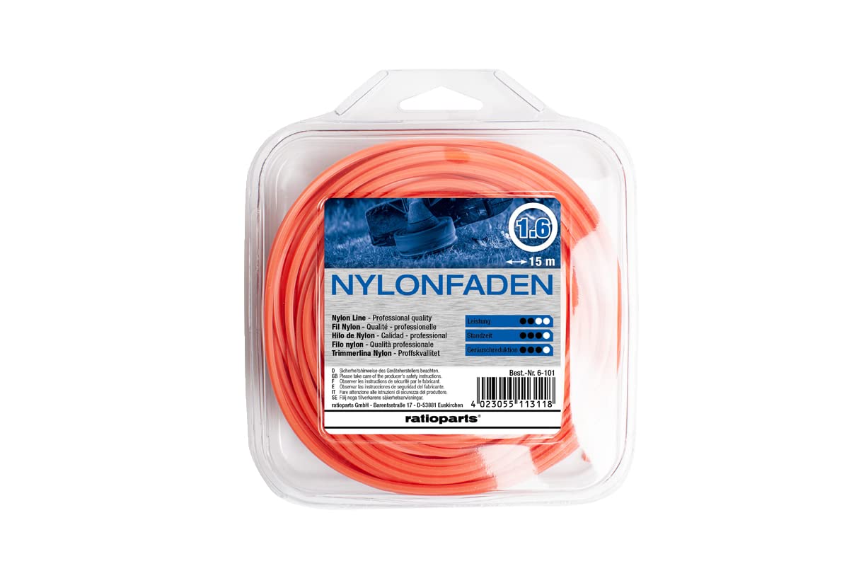 Copolymer Trimmer Line 1.6 mm 15 m Round Nylon Thread