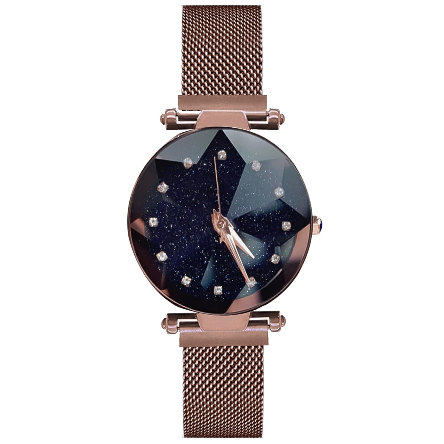 RORIOS Fashion Watches Women Analogue Quartz Diamond Simulated dail Wrist Watches Women Watches, Brown A, Bracelet