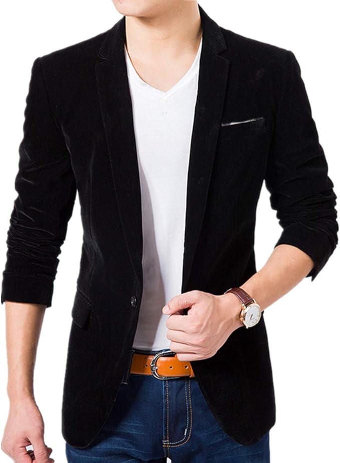 Amazon Co Jp Yojap メンズ ジャケット オシャレ カジュアル スーツ 1つボタン スリム ビジネス パーティー フォーマル 春秋 服 ファッション小物