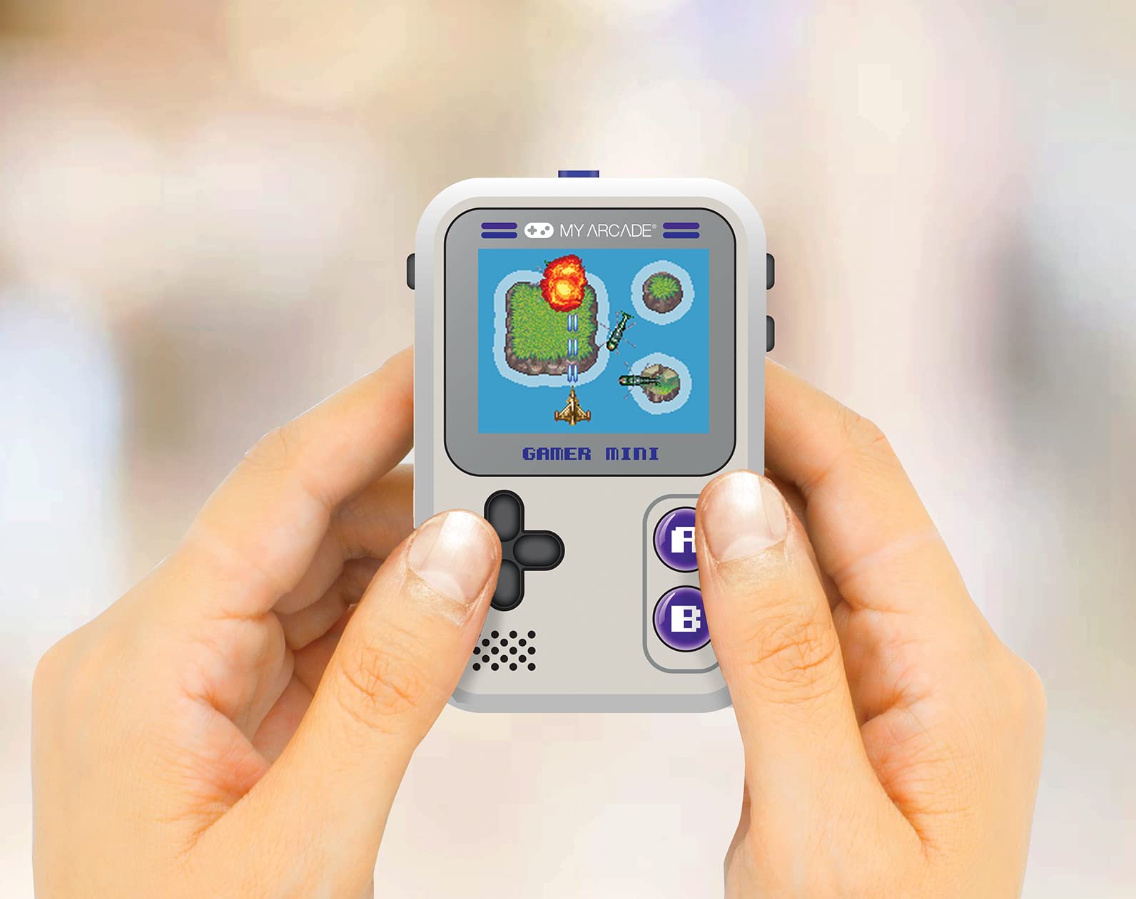 My Arcade Gamer Mini Classic-Purple: Games for Kids, Miniature Handheld Gaming System Packed with 160 Games, 1.8'' Color Display (DGUN-3924), Small