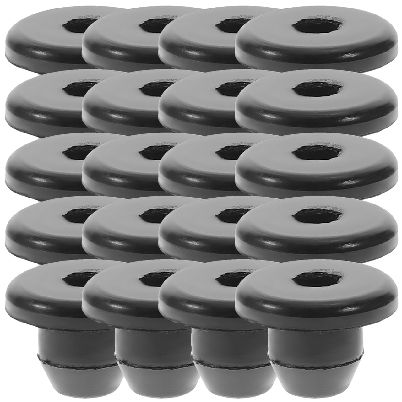 WOFASHPURET 20Pcs Jack Plug Rubber Hydraulic Oil Filler Plugs Leak Resistant Seals for Floor Jack Replacement Compatible with Most Hydraulic Jacks Easy Installation