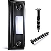 Dreyoo Metal Doorbell Push Button, LED Wired Doorbell, Black,White Light | Heavy Duty LED Lighted Wall Mounted Door Bell Push Buttons for Home Universal Garage Opener Switch, Property in Copyright
