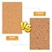 Famistar Hexagon Cork Board Tiles 8 Pack with Full Sticky Back,Mini Wall Bulletin Boards,Pin Board-Decoration for Pictures,Photos,Notes,Goals,Drawing,Painting-Bonus 50 Pins