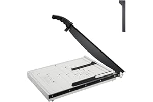 VEVOR Paper Cutter, Guillotine Trimmer, 18" Cut Length, 15 Sheets Capacity, Heavy Duty Guillotine Paper Cutter with Guard Rai