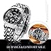 Watch,Mens Watches,Mens Fashion Stainless Steel Casual Waterproof Chronograph Quartz Wrist Watch