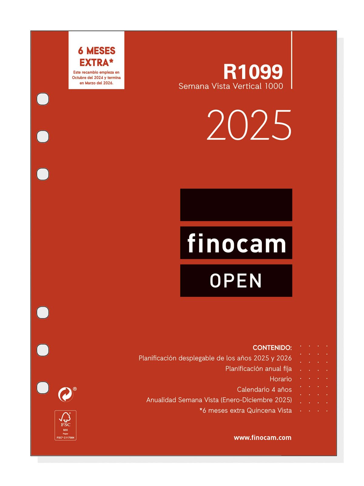 Finocam - Annual Open 2025 Weekly Vertical View January 2025 - December 2025 (12 months) Spanish