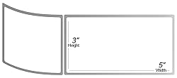 [300/Roll, 3000 Labels in 10 Rolls] - 3" x