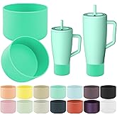 ZXFYE 2Pcs Protective Boot Compatible with Brumate Era 40 oz 30 oz Tumbler, Anti-Dent & Anti-Slip Silicone Bottom Cover Protector Sleeve Bumper Compatible with Brumate Era Tumbler with Handle