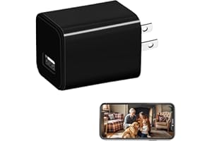 INCLIICK Smart WiFi Camera 4K USB Charger Cameras with 90-Degree Lens Support App Remote & Motion Detection for Indoor, Office and Pets -No Audio