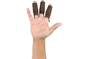 Valhalla Gear, Set of 3 Finger Protectors, Hand Guard, Recurve Bow, Shooting Targeting, Cosplay, Full Grain Leather, Handmade Archer Accessories, Bourbon Brown