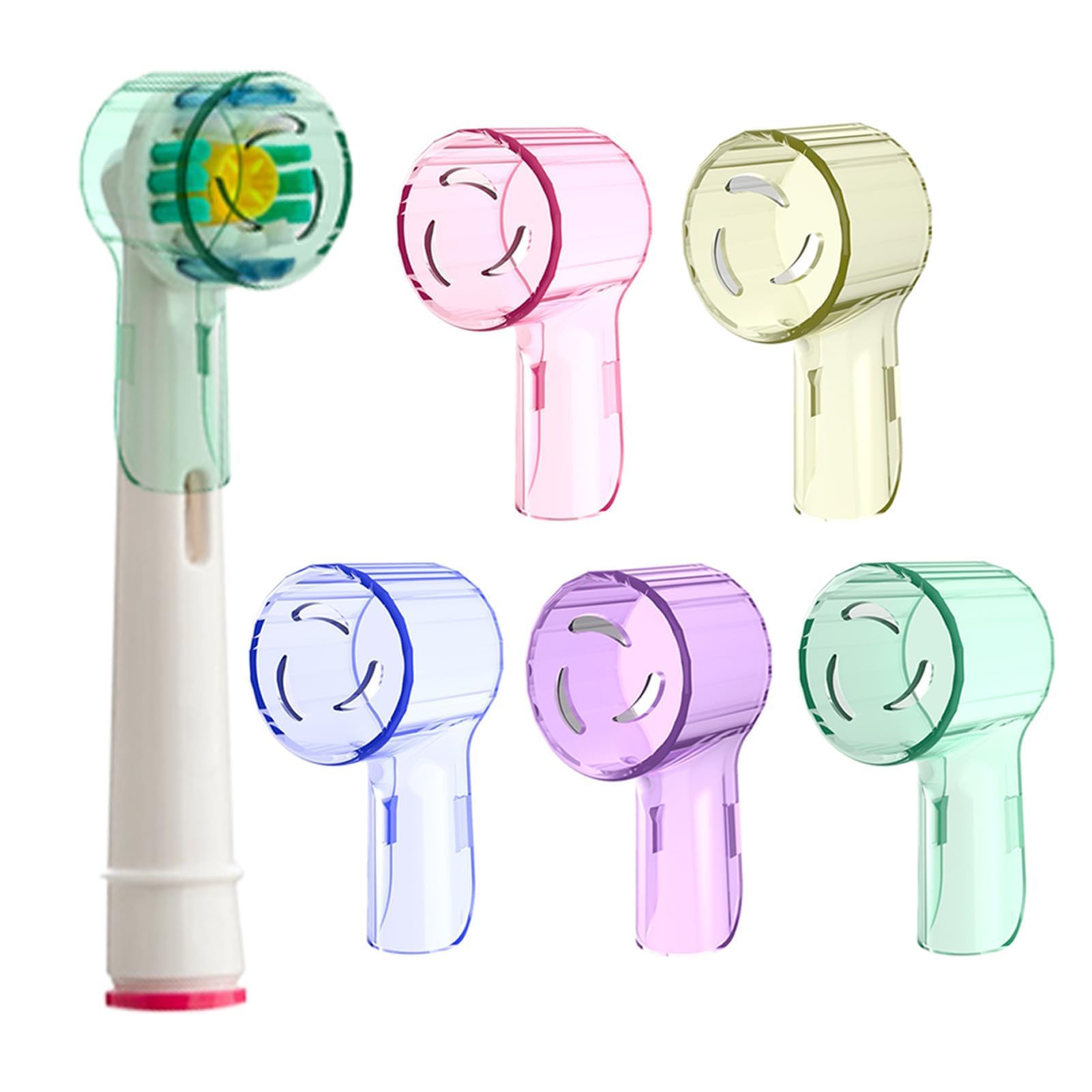 Nodcows Pack of 5 Toothbrush Covers Compatible with Oral B Replacement Toothbrushes, Electric Toothbrush Cover, Dustproof Toothbrush Heads for Travel, Toothbrush Protective Cap (5 Colours),
