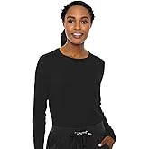 Med Couture Women's Underscrub Top Long Sleeve Performance Knit Tee, 360° Stretch, Lightweight & Ultra Soft Fabric - MC8499