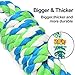 EETOYS Tug Rope for Large Dogs, Tug of War Dog Toy with 2 Handles Easy for Interaction Between Human and Large Breeds, Adult-Senior, Dental Floss Rope for Dogs’ Dental Health