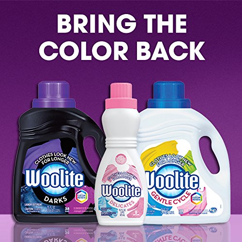 WOOLITE DELICATES HYPOALLERGENIC LIQUID LAUNDRY DETERGENT, 8 LOADS, 16OZ, HAND & MACHINE WASH