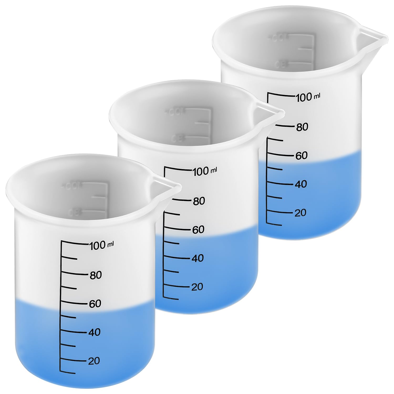 Photo 1 of PEUTIER 3pcs Laundry Detergent Cup, Silicone Measuring Cup with Scale Marks Laundry Detergent Dispenser Laundry Measuring Cup for Liquid Detergent for Precise Measurement, Transparent