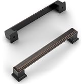 Amerdeco 15 Pack Oil Rubbed Bronze Cabinet Pulls 5" | Cabient Hardware Kitchen Cabinet Handles for Bathroom Drawer Pulls Dresser Pulls ZH0001