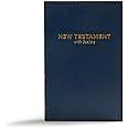 CSB Pocket New Testament with Psalms, Navy Trade Paper, Red Letter, Concise Format, Evangelism, Outreach, Easy-to-Read Bible Serif Type
