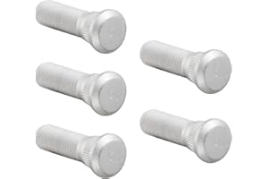 Yidcidu 5PCS Wheel Studs, M12 x 1.5 Steel Tire Studs, Extended Wheel Hub Fixing Screw OEM #610-266 90942-02049, Compatible wi