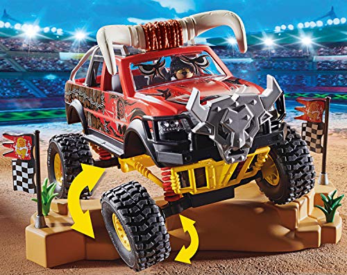 PLAYMOBIL Stuntshow 70549 Monster Truck Horned, Für Kinder von 4 - 10 Jahren – Bild 4