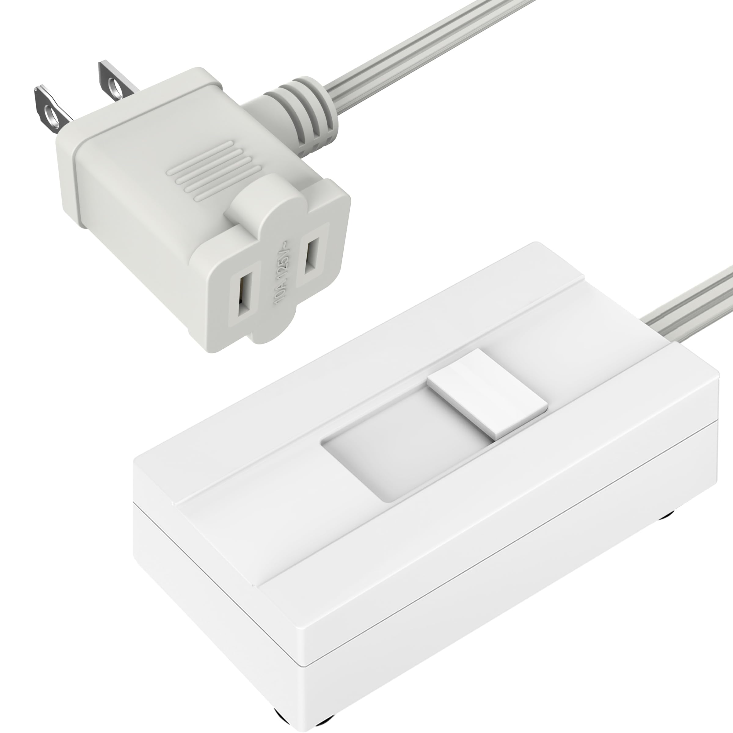 Photo 1 of TOPGREENER Table-Top Plug in Dimmer for Table or Floor Lamps, Slide Control, Works with 360 Watt Incandescent/Halogen and 150 Watt Dimmable CFL/LED, Off at Lowest dim, 6ft Cord, TGTTDL300-W, White