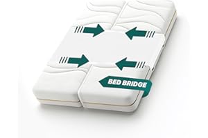 TEXSTEAD Split King Bed Bridge with Gap Filler for Adjustable Bed, Non-Slip Twin to King Bed Converter, Bed Gap Filler for Split King & Adjustable Beds