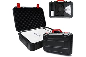 FAUVIP Portable Hard Case fits Starlink Mini Dish Kit, Waterproof Shockproof Case, Precision Cut EVA for Storage Starlink Mini Accessories, Airline-Approved Toughness, Convenient for Traveling Outdoor Use