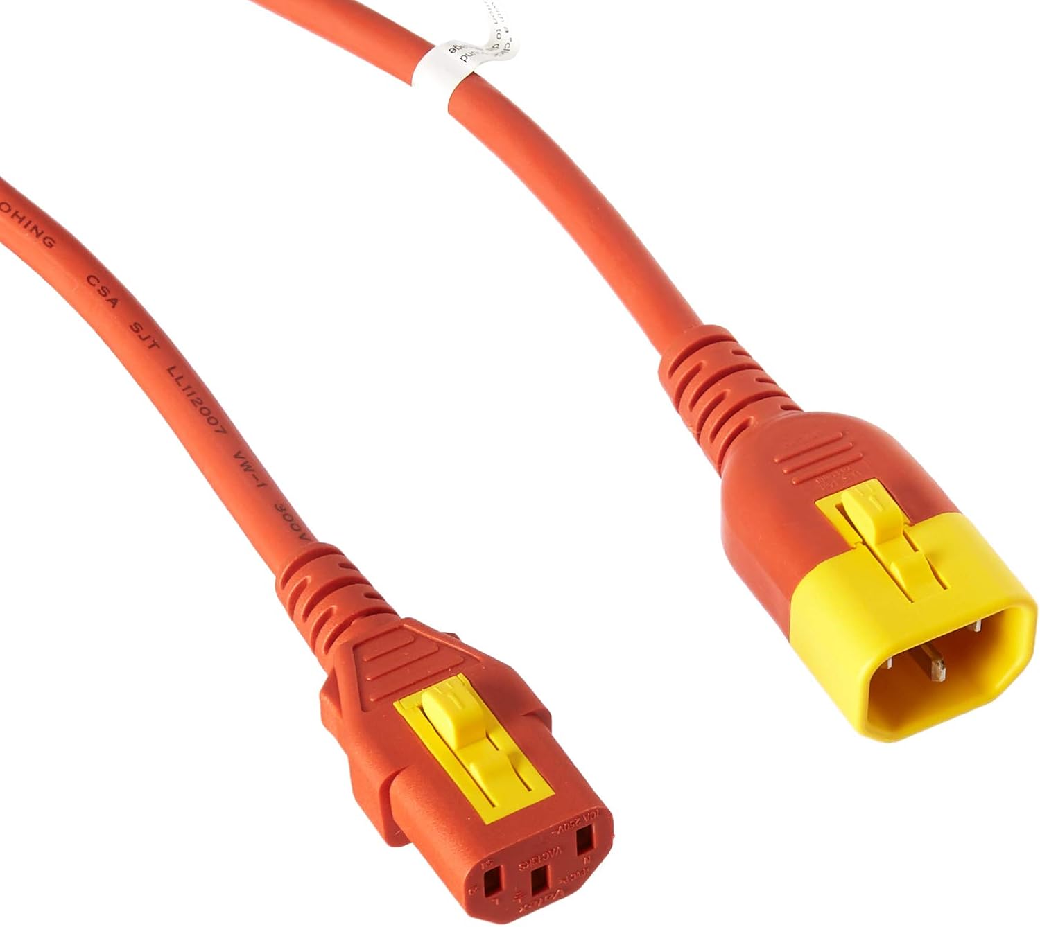 North America 0.6m Locking Power Cord Kit 6 Ea C13 To C14