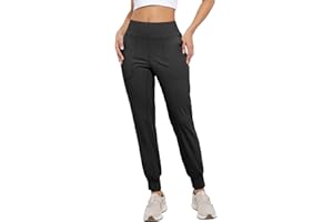 Cosmolle Women's Lightweight Joggers Pants Without Drawstring Running Sweatpants with Pockets for Women Lounge Travel