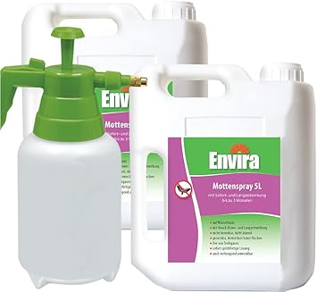 ENVIRA Mottentod 2x5Ltr+2Ltr Sprüher