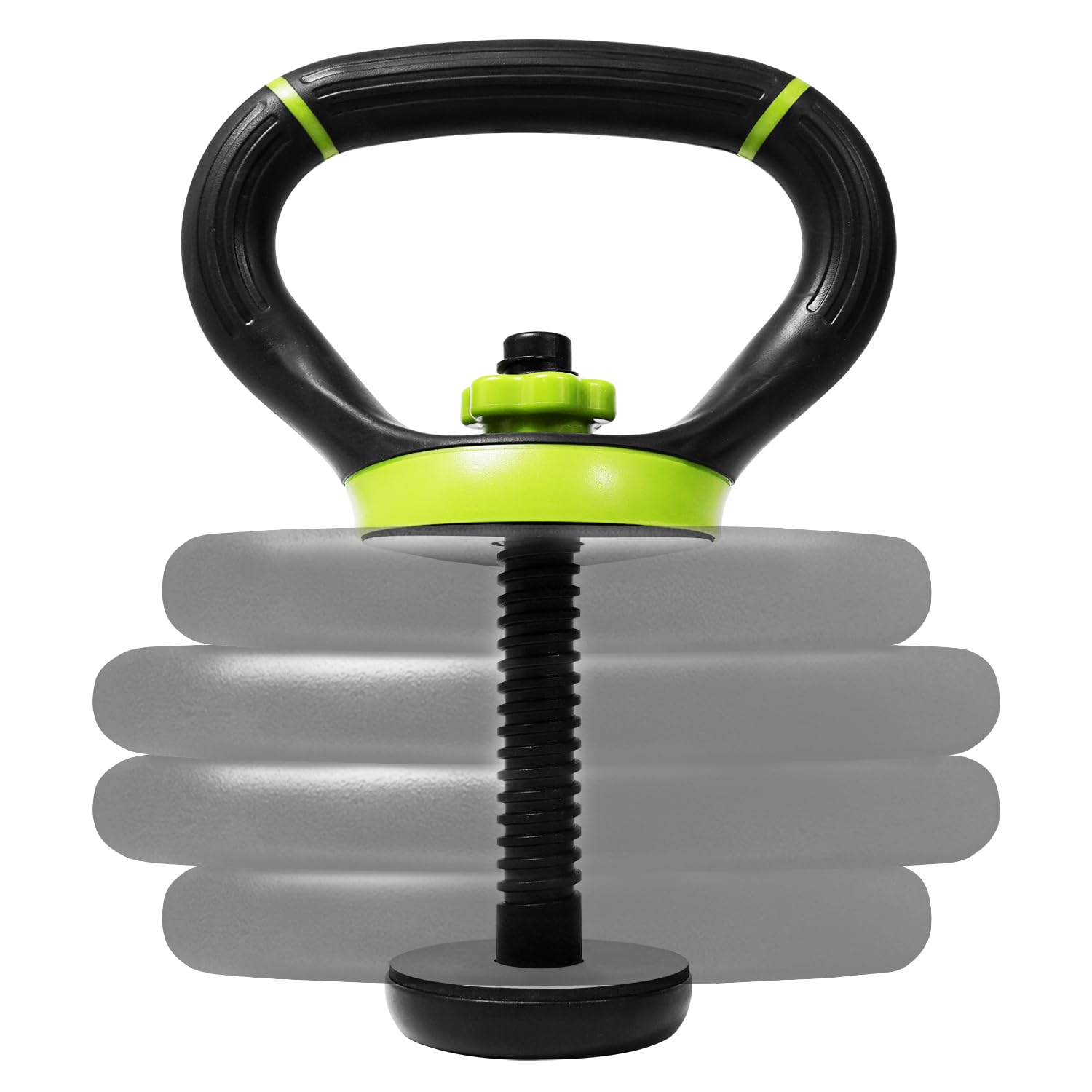 Yes4All Unisex B6d1 Yes4All Unisex s Adjustable Kettlebell Handle Neo Green Weight Plate Converter, A. Neo Green, Weight Plate converter UK