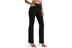 AFITNE Women's Yoga Dress Pants 2025 Spring Stretchy Work Slacks Straight Leg Business Office Casual Pants