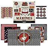 Scrapbook Customs Themed Paper and Stickers Scrapbook Kit, Marine