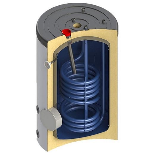 150 160 L Liter Warmwasserspeicher Boiler 1 Wärmetauscher Anschlüsse oben