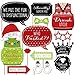 Big Dot of Happiness Christmas Family Reunion - Fun Family Theme Holiday Party Photo Booth Props Kit - 20 Count