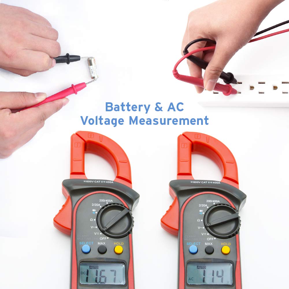 Etekcity MSRC600 Digital Clamp Meter Multimeters, AutoRanging