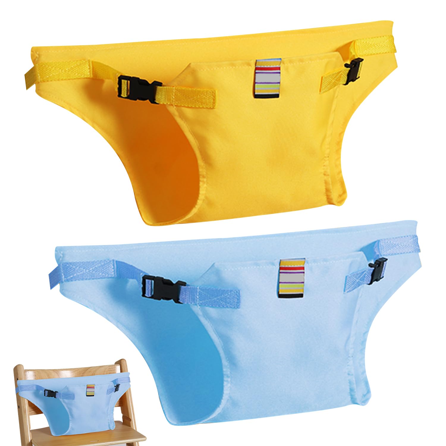 2 Baby High Chair Safety Straps - Portable Dining Straps, Holder