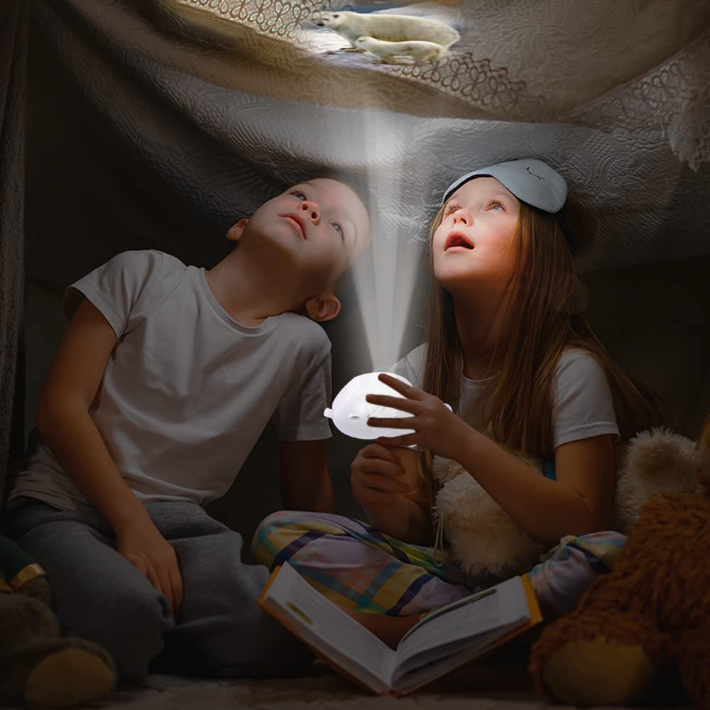 ArtCreativity 2 in 1 Robot Camera Toy Viewfinder with Projector, Set of 6, Battery Operated Projector Wild Animal Slides, Safari Party Favors, Robot Party Supplies, & Wild One Party Favors for Kids